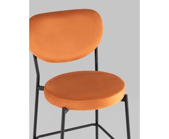 Стул полубарный Барбара NEW велюр терракотовый, изображение 8 | Интернет магазин мебели и декора LifeDekor