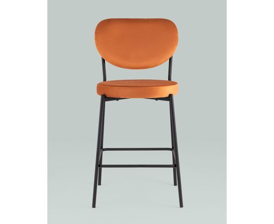 Стул полубарный Барбара NEW велюр терракотовый, изображение 3 | Интернет магазин мебели и декора LifeDekor