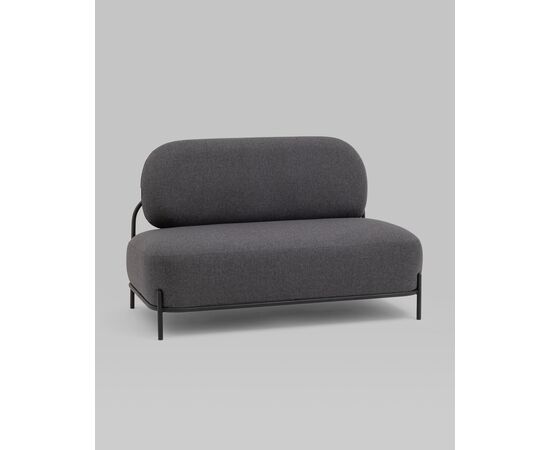 Диван Стоун рогожка тёмно-серый, изображение 2 | Интернет магазин мебели и декора LifeDekor