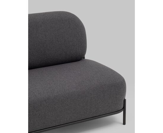 Диван Стоун рогожка тёмно-серый, изображение 10 | Интернет магазин мебели и декора LifeDekor