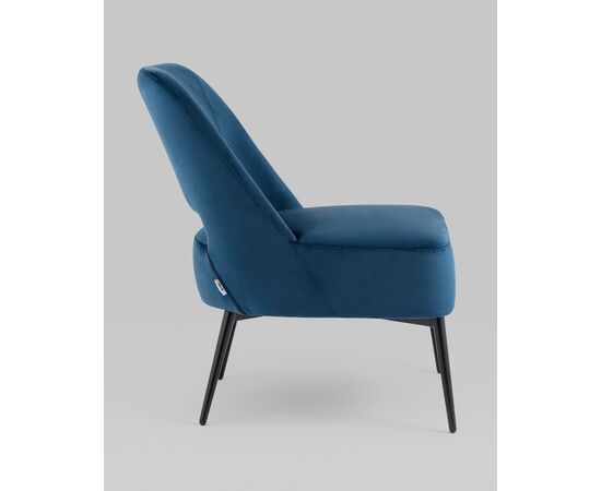 Кресло лаунж Бостон велюр синий, изображение 8 | Интернет магазин мебели и декора LifeDekor