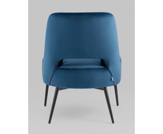 Кресло лаунж Бостон велюр синий, изображение 9 | Интернет магазин мебели и декора LifeDekor