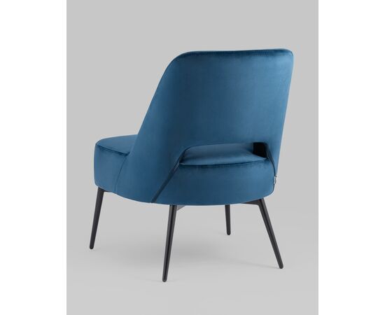 Кресло лаунж Бостон велюр синий, изображение 10 | Интернет магазин мебели и декора LifeDekor