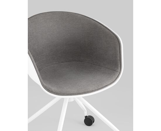 Кресло офисное LIBRA рогожка серый, изображение 10 | Интернет магазин мебели и декора LifeDekor