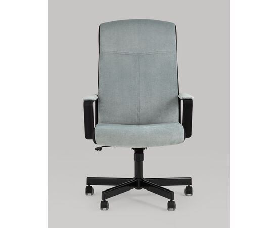 Кресло руководителя TopChairs ST-DOMINGO серо-голубой, изображение 5 | Интернет магазин мебели и декора LifeDekor