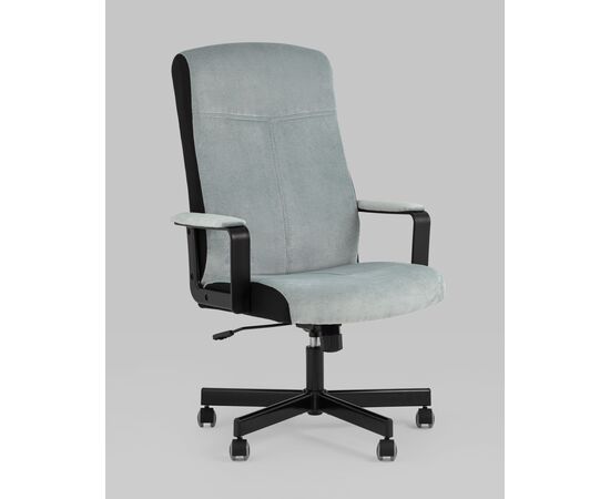 Кресло руководителя TopChairs ST-DOMINGO серо-голубой, изображение 2 | Интернет магазин мебели и декора LifeDekor