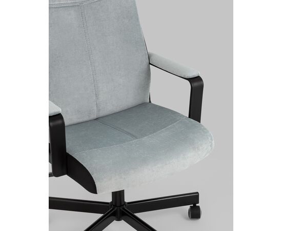 Кресло руководителя TopChairs ST-DOMINGO серо-голубой, изображение 10 | Интернет магазин мебели и декора LifeDekor