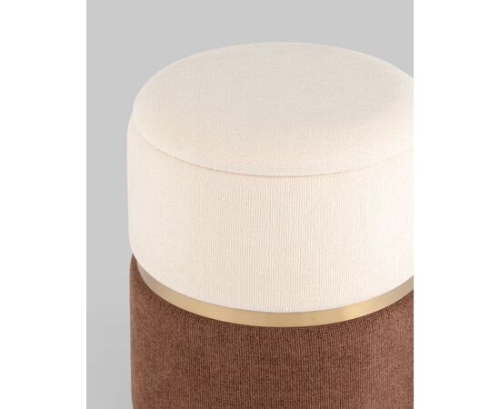 Пуф Кэрри с ящиком шенилл коричневый, изображение 18 | Интернет магазин мебели и декора LifeDekor