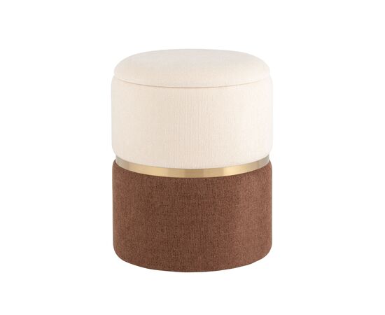 Пуф Кэрри с ящиком шенилл коричневый | Интернет магазин мебели и декора LifeDekor