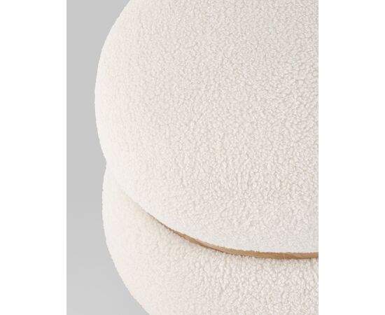 Пуф Полли L тедди белый, изображение 3 | Интернет магазин мебели и декора LifeDekor