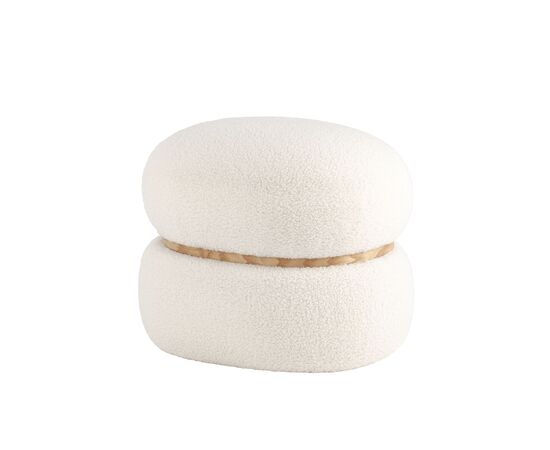 Пуф Полли L тедди белый | Интернет магазин мебели и декора LifeDekor