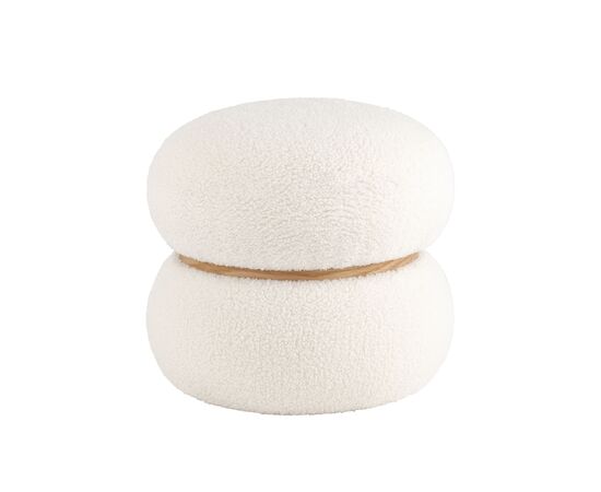 Пуф Полли S тедди белый | Интернет магазин мебели и декора LifeDekor