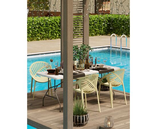 Стул Monstera пластик зеленый, изображение 3 | Интернет магазин мебели и декора LifeDekor