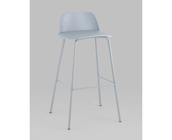 Стул барный Mist серо-голубой, изображение 2 | Интернет магазин мебели и декора LifeDekor