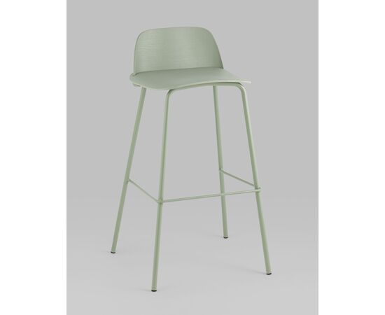 Стул барный Mist серо-зеленый, изображение 2 | Интернет магазин мебели и декора LifeDekor