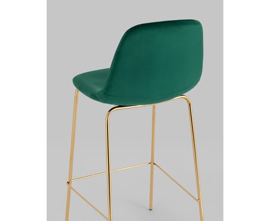 Стул барный Валенсия SN велюр зеленый золотые ножки, изображение 7 | Интернет магазин мебели и декора LifeDekor