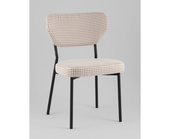 Стул Билл гусиная лапка бежевый, изображение 2 | Интернет магазин мебели и декора LifeDekor