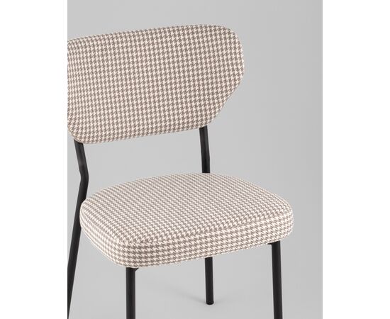 Стул Билл гусиная лапка бежевый, изображение 8 | Интернет магазин мебели и декора LifeDekor