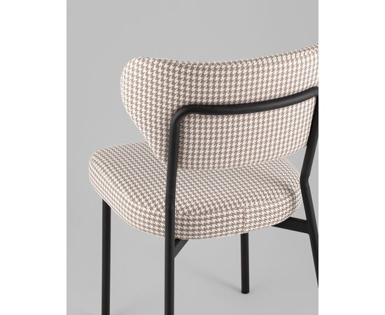 Стул Билл гусиная лапка бежевый, изображение 7 | Интернет магазин мебели и декора LifeDekor