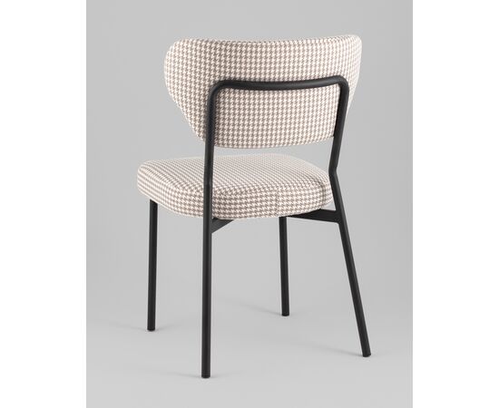 Стул Билл гусиная лапка бежевый, изображение 6 | Интернет магазин мебели и декора LifeDekor