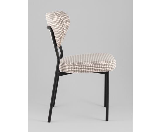 Стул Билл гусиная лапка бежевый, изображение 4 | Интернет магазин мебели и декора LifeDekor