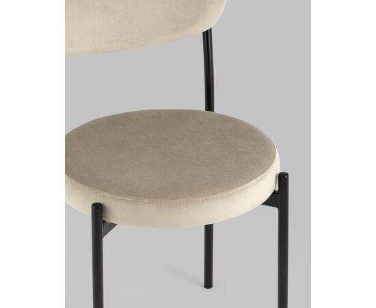 Стул Бриф NEW велюр бежевый, изображение 10 | Интернет магазин мебели и декора LifeDekor