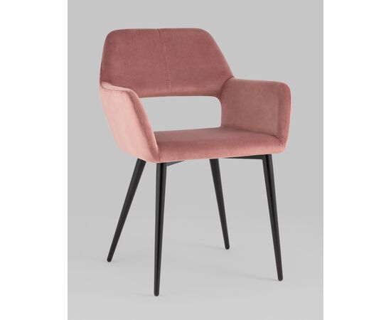 Стул Денди велюр пыльно-розовый, изображение 2 | Интернет магазин мебели и декора LifeDekor