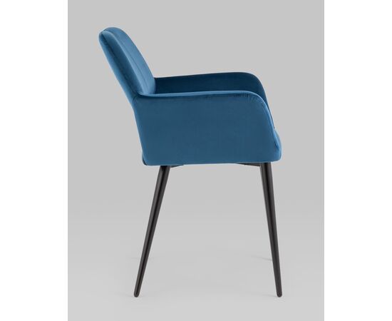 Стул Денди велюр синий, изображение 4 | Интернет магазин мебели и декора LifeDekor