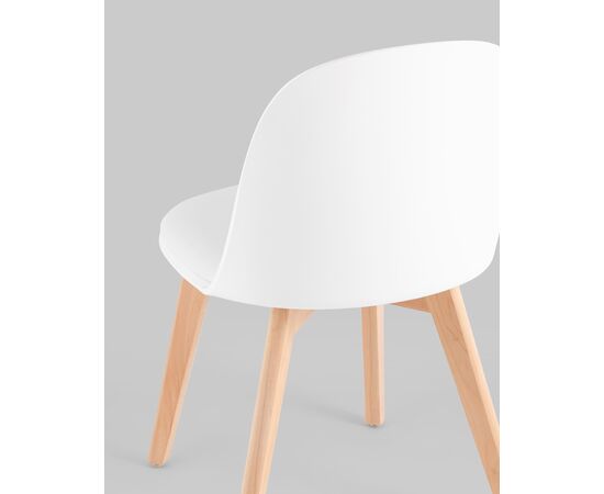 Стул Fog с подушкой белый деревянные ножки, изображение 7 | Интернет магазин мебели и декора LifeDekor