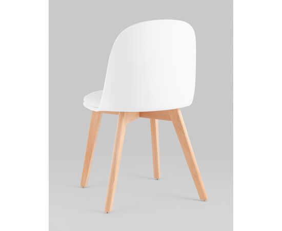 Стул Fog с подушкой белый деревянные ножки, изображение 6 | Интернет магазин мебели и декора LifeDekor