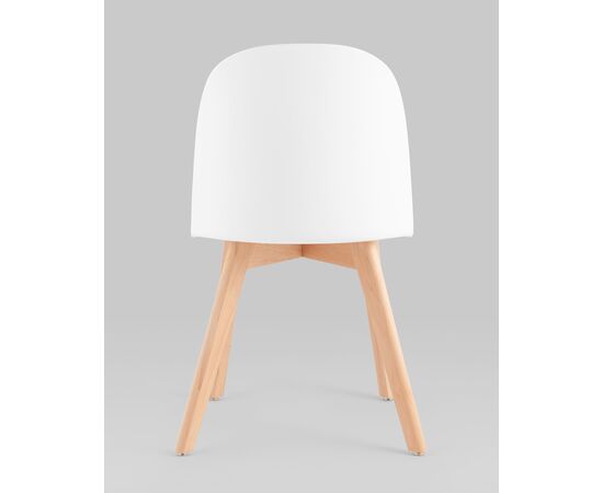 Стул Fog с подушкой белый деревянные ножки, изображение 5 | Интернет магазин мебели и декора LifeDekor