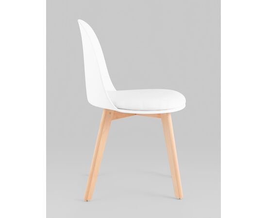 Стул Fog с подушкой белый деревянные ножки, изображение 4 | Интернет магазин мебели и декора LifeDekor