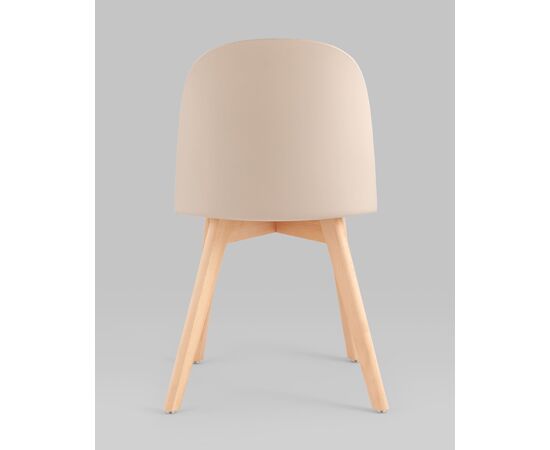 Стул Fog с подушкой бежевый деревянные ножки, изображение 6 | Интернет магазин мебели и декора LifeDekor