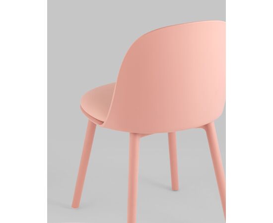 Стул Fog с подушкой пластик пыльно-розовый, изображение 9 | Интернет магазин мебели и декора LifeDekor