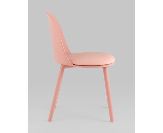 Стул Fog с подушкой пластик пыльно-розовый, изображение 6 | Интернет магазин мебели и декора LifeDekor