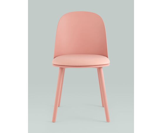 Стул Fog с подушкой пластик пыльно-розовый, изображение 5 | Интернет магазин мебели и декора LifeDekor