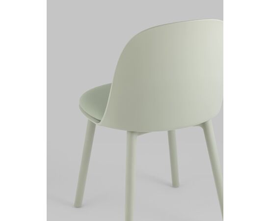 Стул Fog с подушкой пластик серо-зеленый, изображение 7 | Интернет магазин мебели и декора LifeDekor