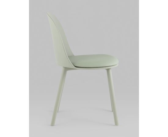 Стул Fog с подушкой пластик серо-зеленый, изображение 4 | Интернет магазин мебели и декора LifeDekor