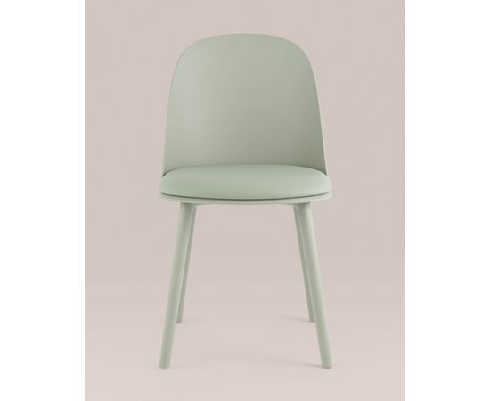 Стул Fog с подушкой пластик серо-зеленый, изображение 3 | Интернет магазин мебели и декора LifeDekor