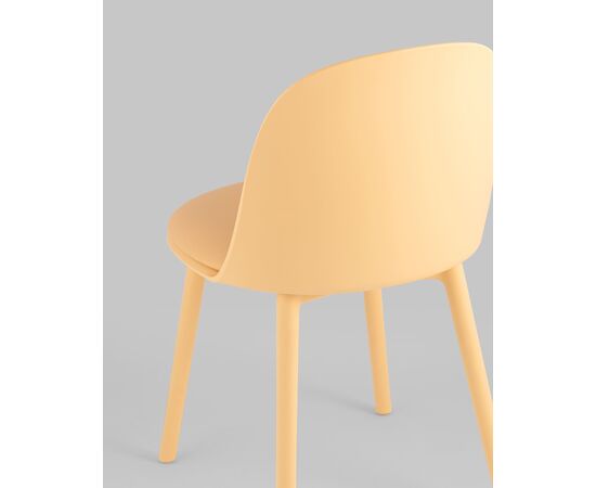 Стул Fog с подушкой пластик желтый, изображение 7 | Интернет магазин мебели и декора LifeDekor