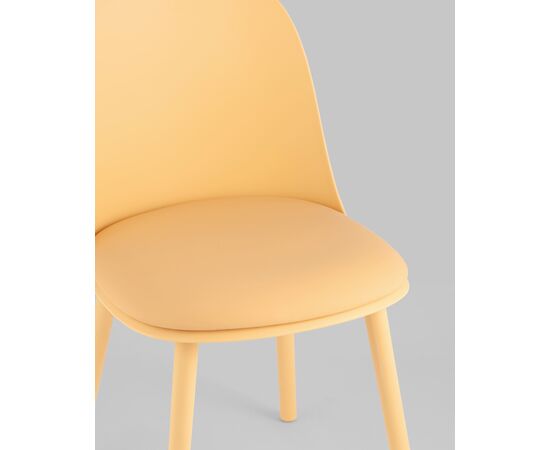 Стул Fog с подушкой пластик желтый, изображение 8 | Интернет магазин мебели и декора LifeDekor