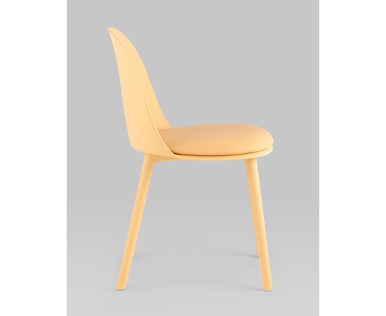 Стул Fog с подушкой пластик желтый, изображение 4 | Интернет магазин мебели и декора LifeDekor