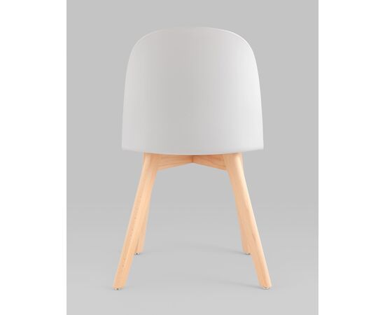 Стул Fog с подушкой светло-серый деревянные ножки, изображение 5 | Интернет магазин мебели и декора LifeDekor