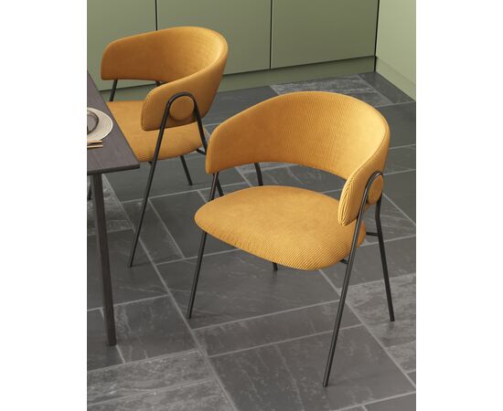 Стул Колин горчичный, изображение 3 | Интернет магазин мебели и декора LifeDekor