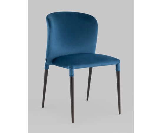 Стул Лори велюр синий, изображение 2 | Интернет магазин мебели и декора LifeDekor