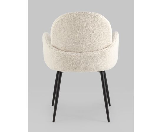 Стул Wave букле белый, изображение 12 | Интернет магазин мебели и декора LifeDekor