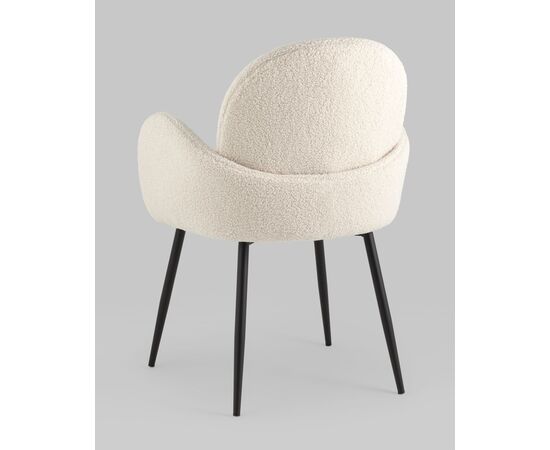 Стул Wave букле белый, изображение 13 | Интернет магазин мебели и декора LifeDekor