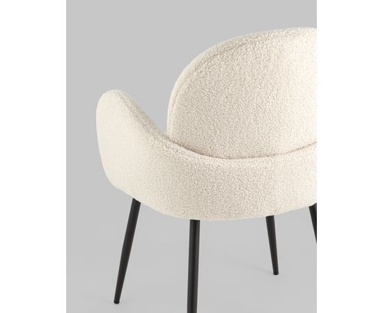 Стул Wave букле белый, изображение 14 | Интернет магазин мебели и декора LifeDekor