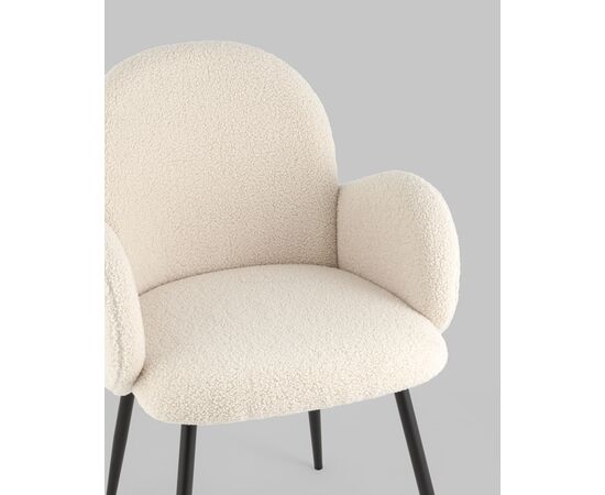 Стул Wave букле белый, изображение 15 | Интернет магазин мебели и декора LifeDekor