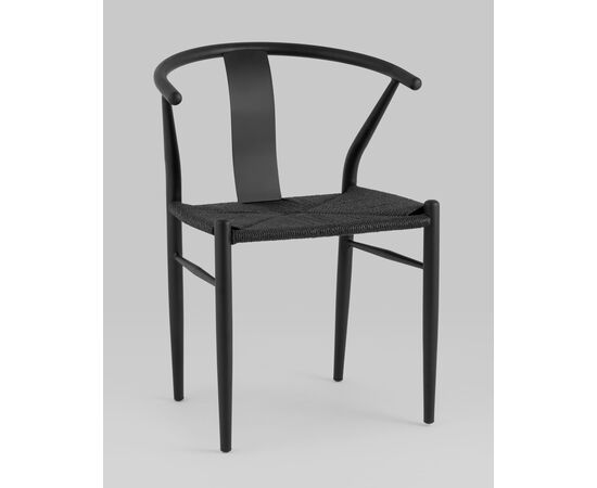 Стул обеденный Wishbone Style черный, изображение 2 | Интернет магазин мебели и декора LifeDekor
